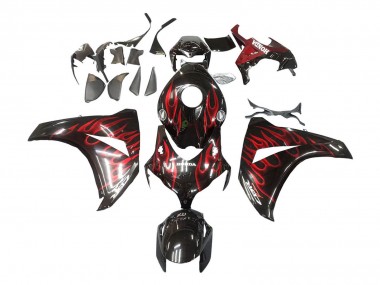 Acquista Carena Moto Honda CBR1000RR 2008-2011 - Nero Lucido Rosso Fiamma