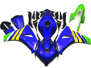 Acquista Carena Moto Honda CBR1000RR 2008-2011 - Blu Giallo Bianco Verde