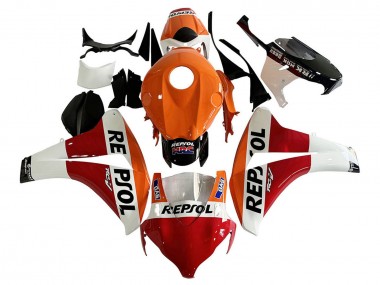 Acquista Carena Moto Honda CBR1000RR 2008-2011 - Arancia Bianco Rosso Nero Lucido Repsol HRC