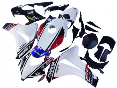 Acquista Carena Moto Honda CBR1000RR 2008-2011 - Bianco Rosso Blu Nero Stella Lee Carrera