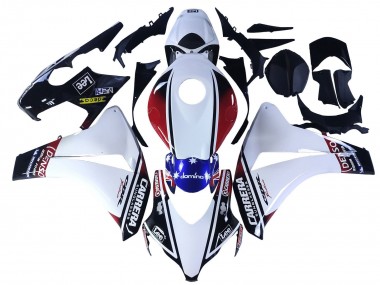 Acquista Carena Moto Honda CBR1000RR 2008-2011 - Bianco Rosso Blu Nero Stella Lee Carrera
