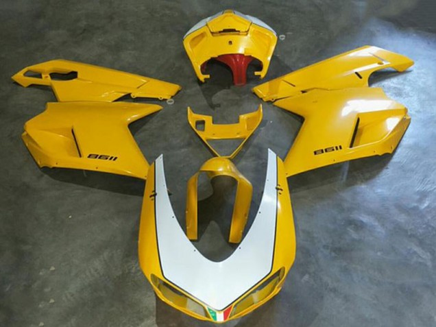 Acquista Carena Moto Kawasaki EX250 2008-2012 - Bianco Giallo