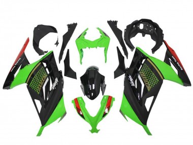 Acquista Carena Moto Kawasaki Ninja 300 EX300R 2013-2024 - Verde Rosso Nero Honeycomb