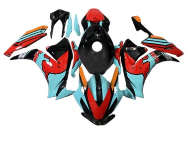 Acquista Carena Moto Honda CBR1000RR 2012-2016 - Rosso Azzurro Chiaro Nero Lucido