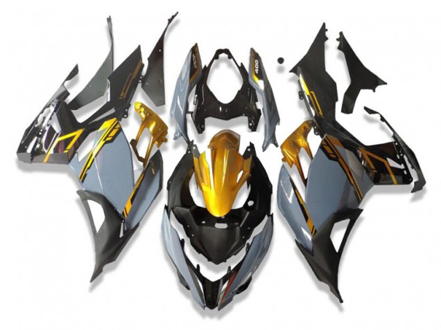 Acquista Carena Moto Kawasaki EX400 2018-2024 - Oro Nardo Grigio Nero