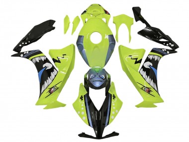 Acquista Carena Moto Honda CBR1000RR 2012-2016 - Verde Chiaro Blu Nero Lucido Squalo