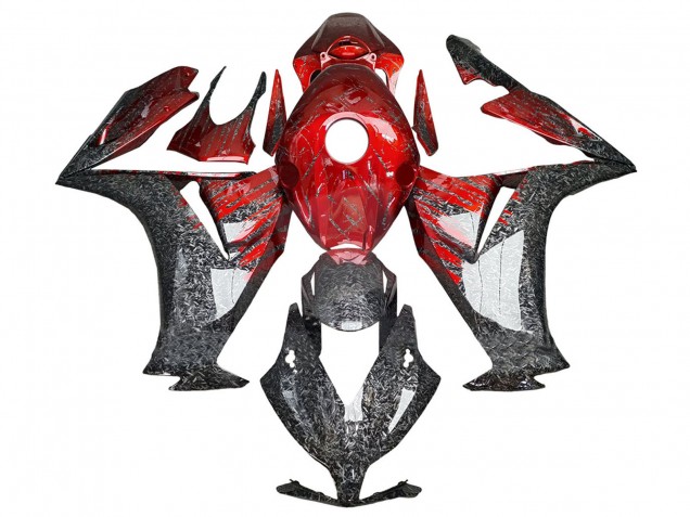 Acquista Carena Moto Honda CBR1000RR 2012-2016 - Rosso Nero Forgiato Fibra di Carbonio
