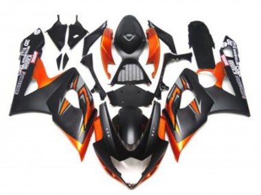 Acquista Carena Moto Suzuki GSXR 1000 2005-2006 - Nero Lucido Nero Opaco Nero Arancia