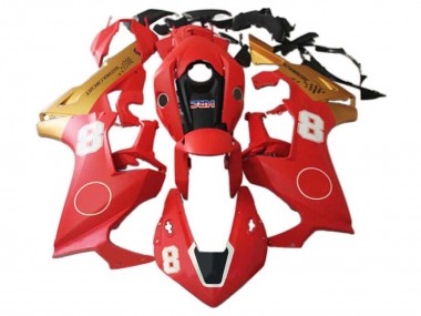 Acquista Carene Moto Honda CBR1000RR 2017-2024 - Rosso Oro Nero HRC 8