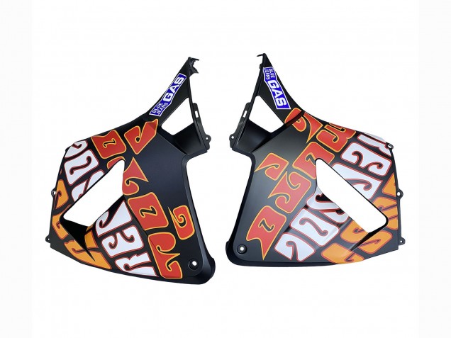 Acquista Carena Moto Honda CBR600RR 2003-2004 - Nero Opaco Arancia Repsol Rossi 46