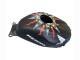 Acquista Carena Moto Honda CBR600RR 2003-2004 - Nero Opaco Arancia Repsol Rossi 46