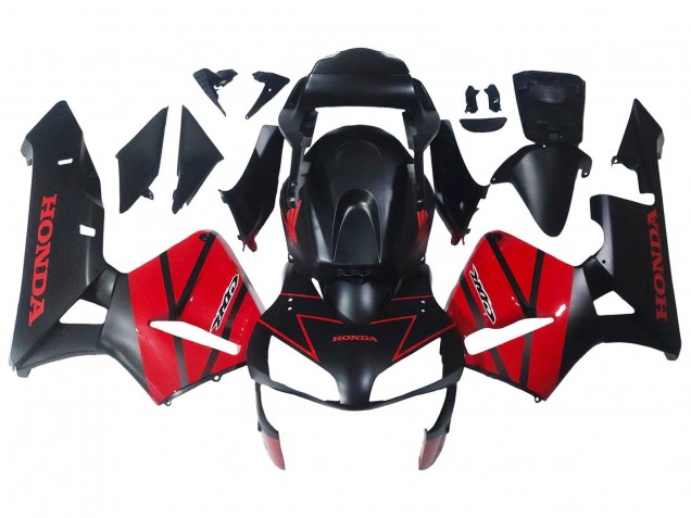 Acquista Carena Moto Honda CBR600RR 2003-2004 - Rosso Nero Lucido Nero Opaco
