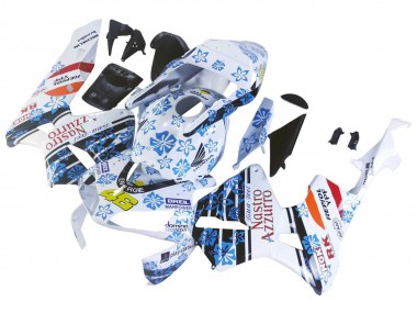 Acquista Carena Moto Honda CBR600RR 2003-2004 - Bianco Blu Rosso Nastro Azzurro 46