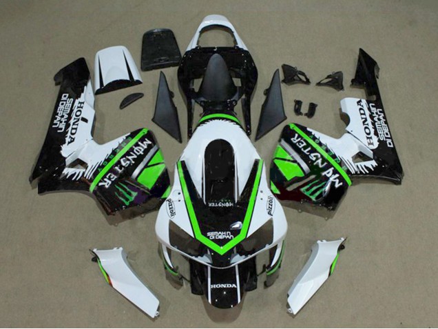 Acquista Carena Moto Honda CBR600RR 2003-2004 - Bianco Verde Nero Lucido Mostro