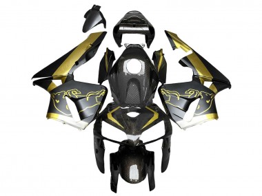 Acquista Carena Moto Honda CBR600RR 2005-2006 - Nero Oro Fibra di Carbonio