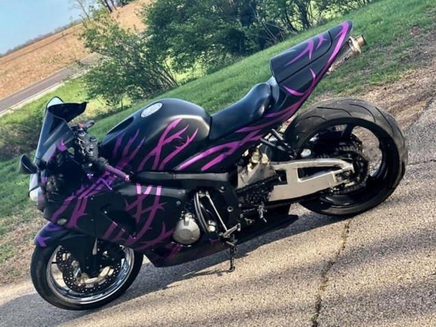 Acquista Carena Moto Honda CBR600RR 2005-2006 - Nero Opaco Viola