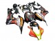 Acquista Carena Moto Honda CBR600RR 2007-2008 - Nero Opaco Arancia Rosso Rossi Repsol 46