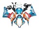 Acquista Carena Moto Honda CBR600RR 2007-2008 - Arancia Bianco Rosso Blu Repsol