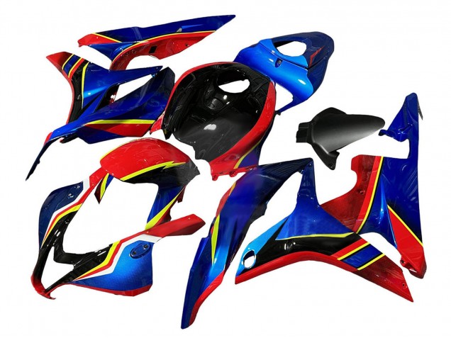 Acquista Carena Moto Honda CBR600RR 2007-2008 - Blu Rosso Giallo Nero Lucido