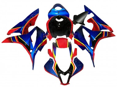 Acquista Carena Moto Honda CBR600RR 2007-2008 - Blu Rosso Giallo Nero Lucido