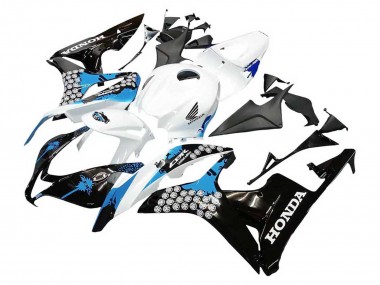 Acquista Carena Moto Honda CBR600RR 2007-2008 - Bianco Azzurro Chiaro Nero Lucido