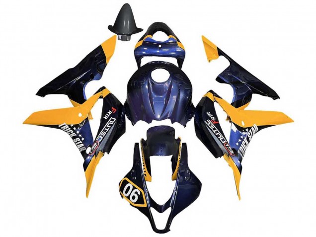 Acquista Carena Moto Honda CBR600RR 2007-2008 - Arancia Blu Scuro Trick Star 06