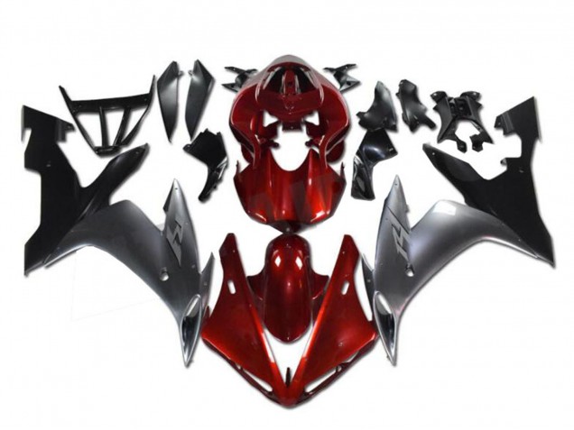Acquista Carena Moto Yamaha YZF R1 2002-2003 - Rosso Argento Nero