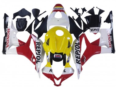 Acquista Carena Moto Honda CBR600RR 2007-2008 - Bianco Giallo Rosso Repsol HRC