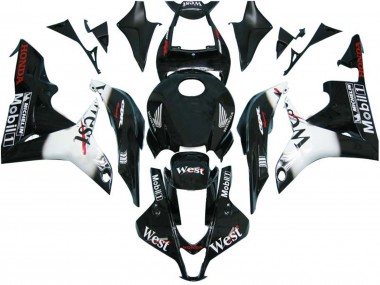 Acquista Carena Moto Honda CBR600RR 2007-2008 - Nero Lucido Bianco West