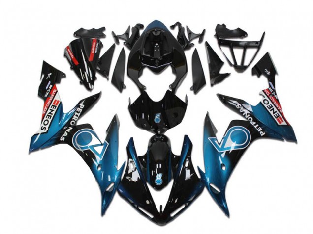 Acquista Carena Moto Yamaha YZF R1 2004-2006 - Blu Verde Acqua Nero Lucido Rosso Petronas ENEOS