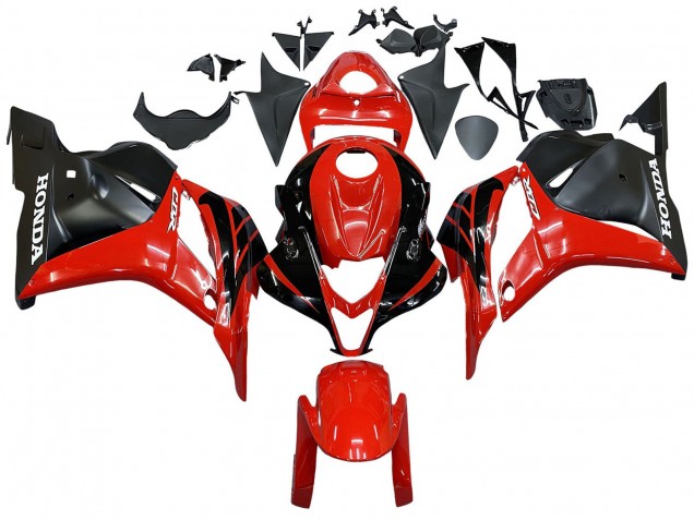 Acquista Carena Moto Honda CBR600RR 2009-2012 - Rosso Nero Lucido Nero Opaco Banda