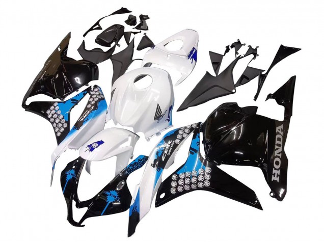 Acquista Kit Carena Moto Completo Honda CBR600RR 2009-2012 - Bianco Blu Nero Lucido