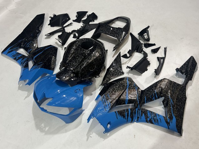 Acquista Carena Moto Honda CBR600RR 2009-2012 - Nero Forgiato Fibra di Carbonio Blu