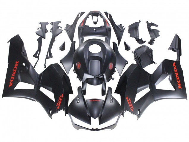 Acquista Carene Moto Honda CBR600RR 2013-2026 - Nero Opaco Rosso Decals