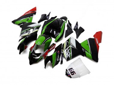 Acquista Carena Moto Kawasaki ZX10R 2004-2005 - Bianco Nero Verde Elf