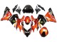 Acquista Carena Moto Kawasaki ZX10R 2004-2005 - Burnt Arancia Nero Mostro Elf