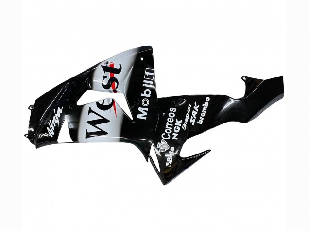 Acquista Carena Moto Kawasaki ZX10R 2006-2007 - Nero Lucido Bianco West