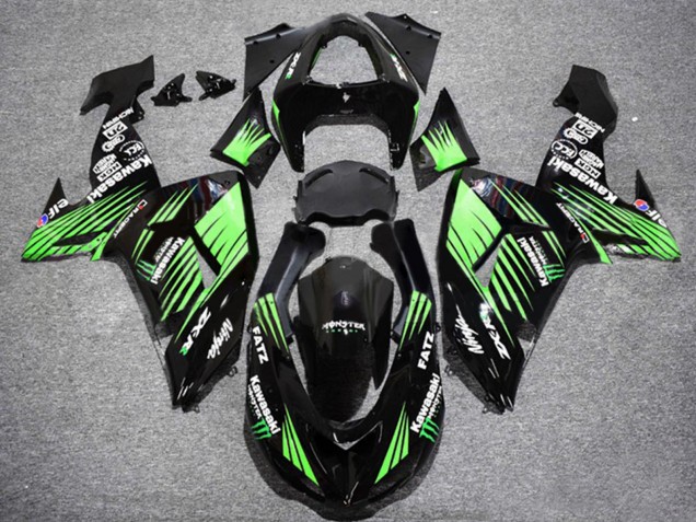 Acquista Carena Moto Kawasaki ZX10R 2006-2007 - Nero Lucido Verde