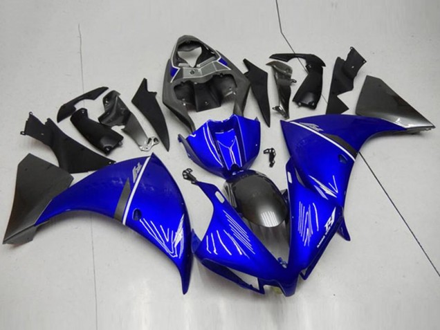 Acquista Carena Moto Yamaha YZF R1 2012-2014 - Blu Bianco Nero Lucido