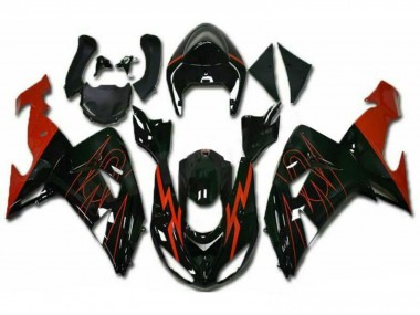 Acquista Carena Moto Kawasaki ZX10R 2006-2007 - Nero Lucido Rosso