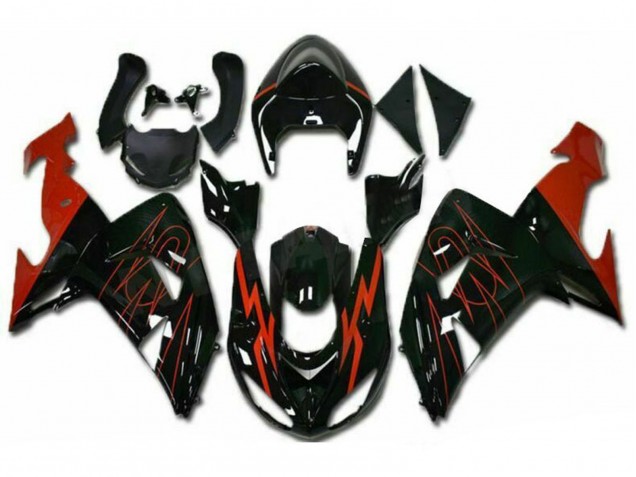 Acquista Carena Moto Kawasaki ZX10R 2006-2007 - Nero Lucido Rosso