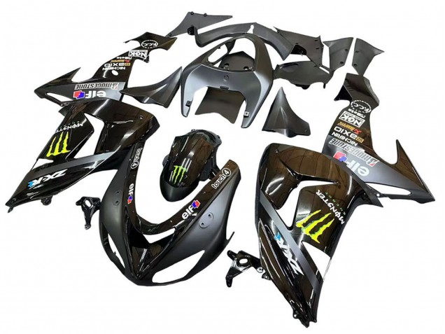 Acquista Carena Moto Kawasaki ZX10R 2006-2007 - Grigio Giallo Nero Lucido Mostro Elf