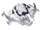 Acquista Carena Moto Kawasaki ZX10R 2006-2007 - Argento Nero Ninja