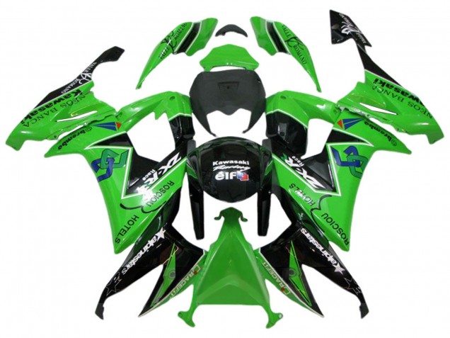 Acquista Carena Moto Kawasaki ZX10R 2008-2010 - Verde Nero Lucido Rosciou Hotels