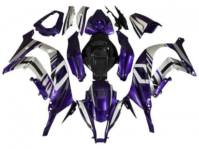 Acquista Carena Moto Kawasaki ZX10R 2008-2010 - Viola Argento Nero