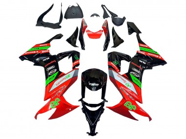 Acquista Carena Moto Kawasaki ZX10R 2008-2010 - Rosso Verde Nero