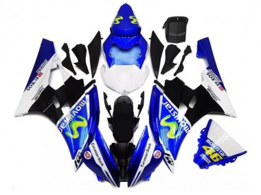 Acquista Carena Moto Yamaha YZF R6 2006-2007 - Blu Bianco Nero Verde MoviStar ENEOS Yamalube 46