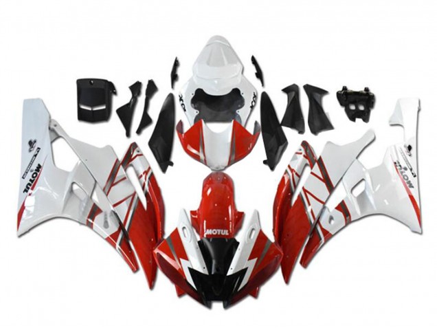 Acquista Carena Moto Yamaha YZF R6 2006-2007 - Bianco Rosso Nero Motul Michelin
