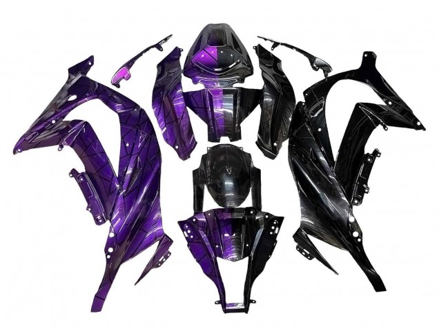 Acquista Carena Moto Kawasaki ZX10R 2011-2015 - Viola Nero