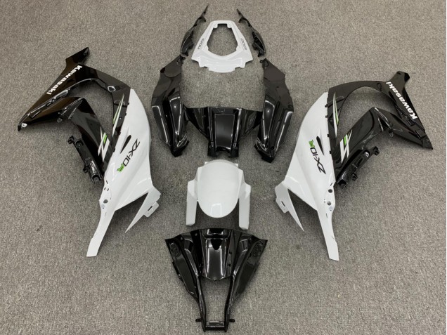 Acquista Carena Moto Kawasaki ZX10R 2011-2015 - Bianco Nero Lucido Verde